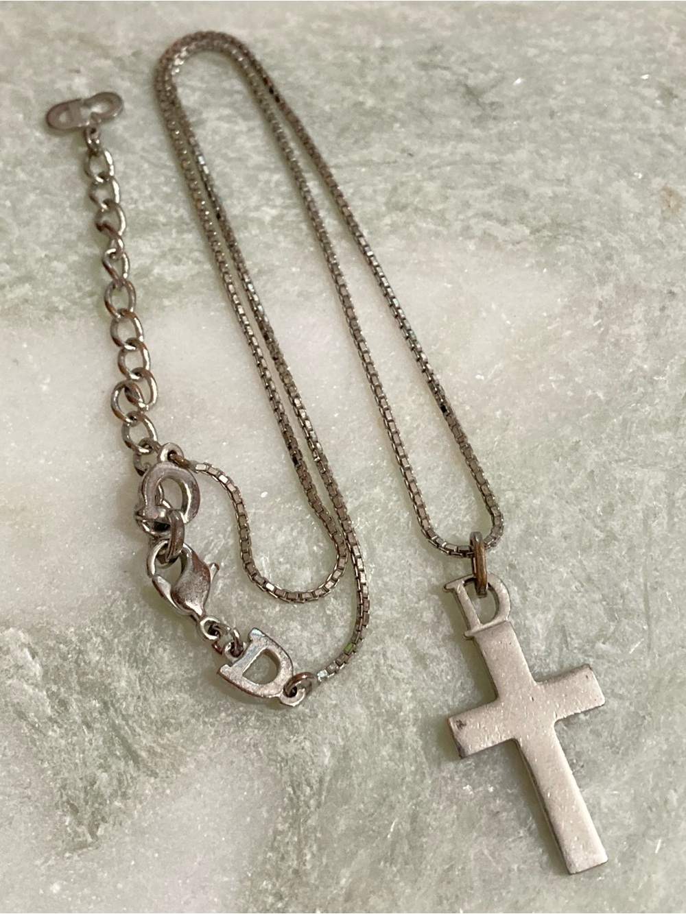 Dior Vintage Cross Necklace